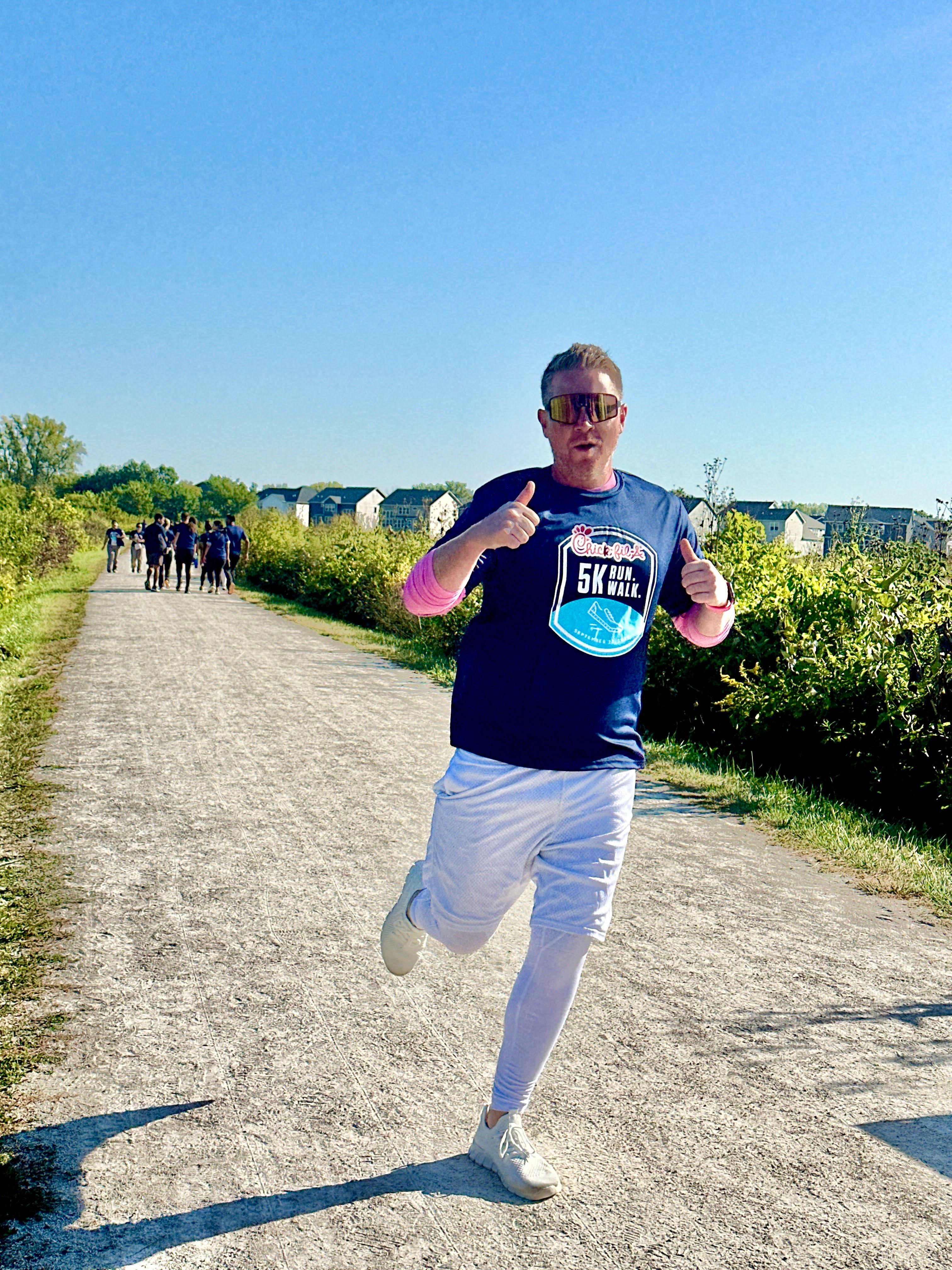 Runner on a trail